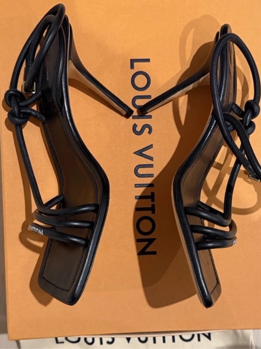 Louis Vuitton Leather Slingback Sandals - Picture 3 of 5